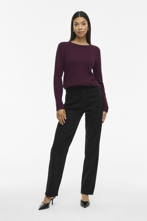 Vila vidalo o-neck l/s knit top- noos